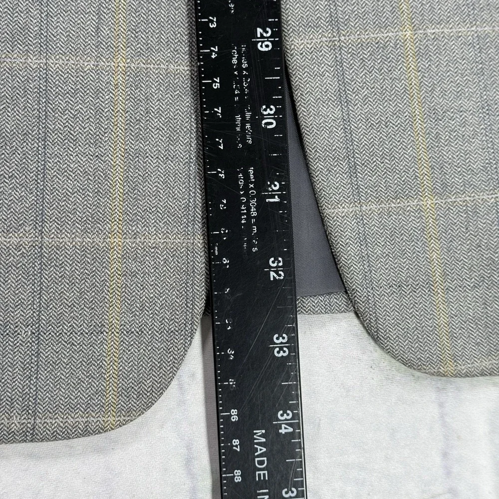 VTG‎ HICKEY FREEMAN Mens Sport Coat Blazer Jacket Size 44L Morgan Check Wool USA